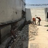 Demolición de muro existente y excavación para cimentación