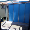 Estructura de tubular, canal y poste de aluminio.