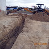 Excavación de los cimientos de muros y estructura.