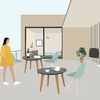 Ilustracion terraza