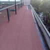 Impermeabilización con Prefabricado Copernit Italiano con gravilla roja en Azotea de Edificio.