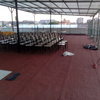Impermeabilización con Prefabricado Copernit Italiano con gravilla roja en Azotea de Edificio.