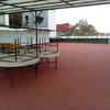 Impermeabilización con Prefabricado Copernit Italiano con gravilla roja en Azotea de Edificio.