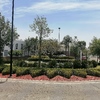 Jardin de acceso a un parque residencial