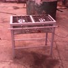 parrilla dos quemadores.
