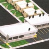 Perspectiva mini-super y locales comerciales