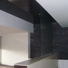 Plafond de vidrio grafito y mampara de vidrio laminado