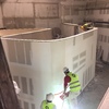 proceso de muros  curvos en construccion