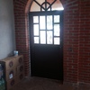 Puerta con chapa residencial