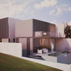 Render fachada posterior