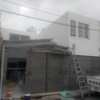 Se pintó toda el área exterior de la casa