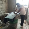 Trabajando ventanas de aluminio 