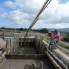 Vaciando el concreto 