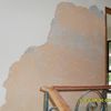 Yeso de pared retirado.