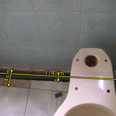 Colocar piso y azulejo en dos baños donde se coloco tubería nueva en